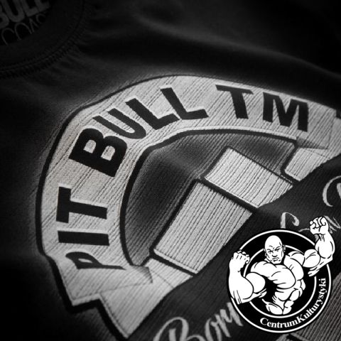 Koszulka Męska BANNER Black - Pit Bull West Coast